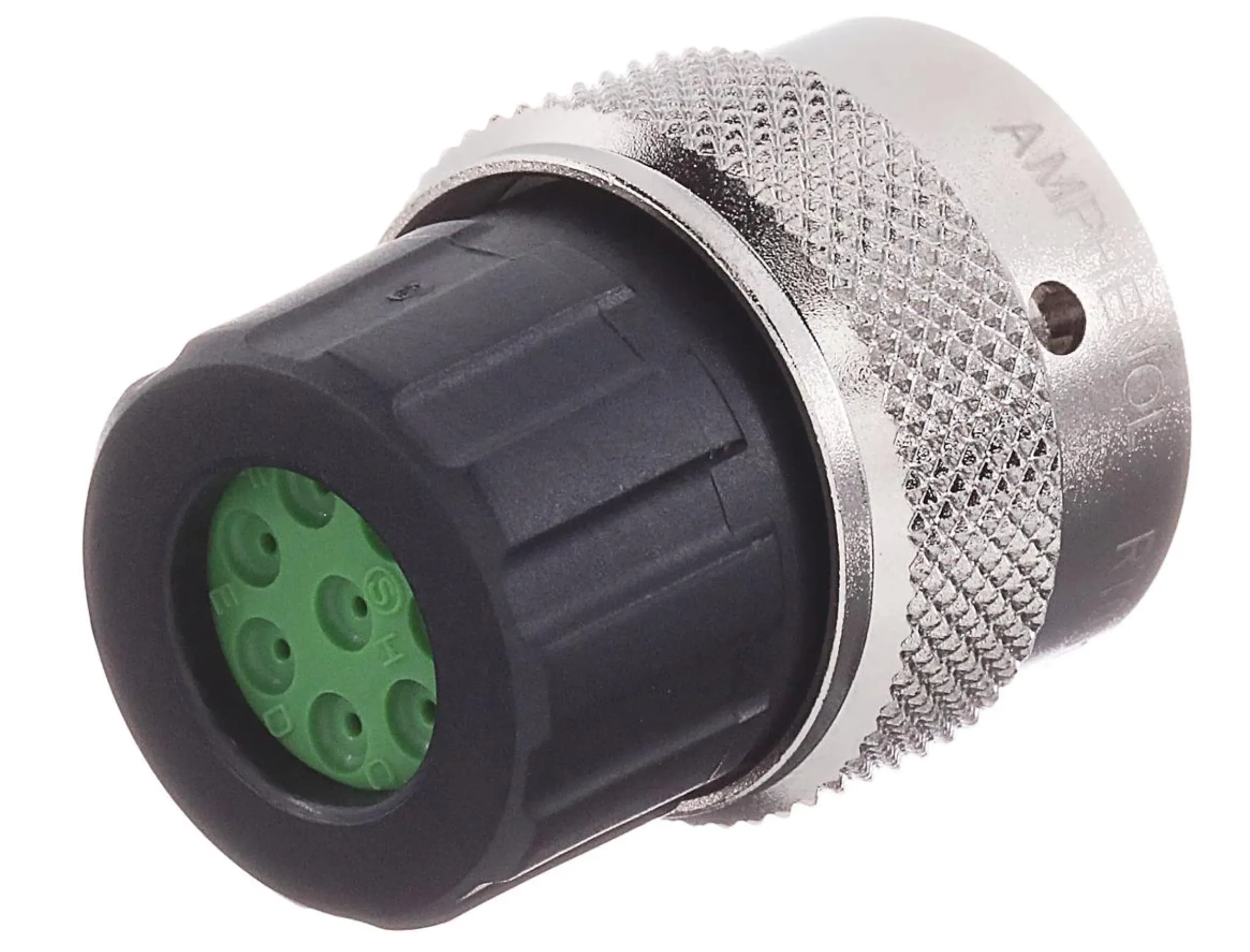 Standard Circular Connector Plug, 8 Position, Female, Shell Size 12, Silicone Seal, with End Cap and Reduced Diameter Individual Wire Sealing, Range 14 - 24AWG