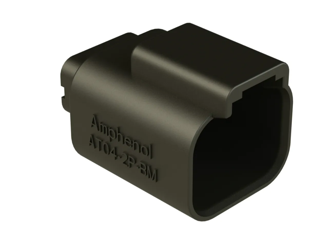 Automotive Connectors AT RCPT 2P (Ni) PCB BRD MNT POTING BK