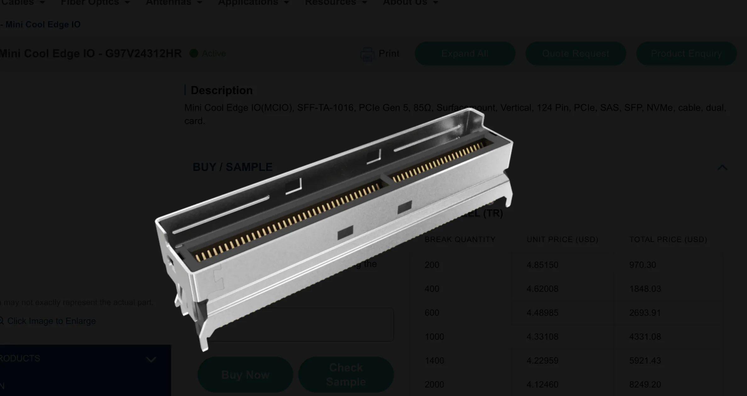 PCI Express / PCI Connectors