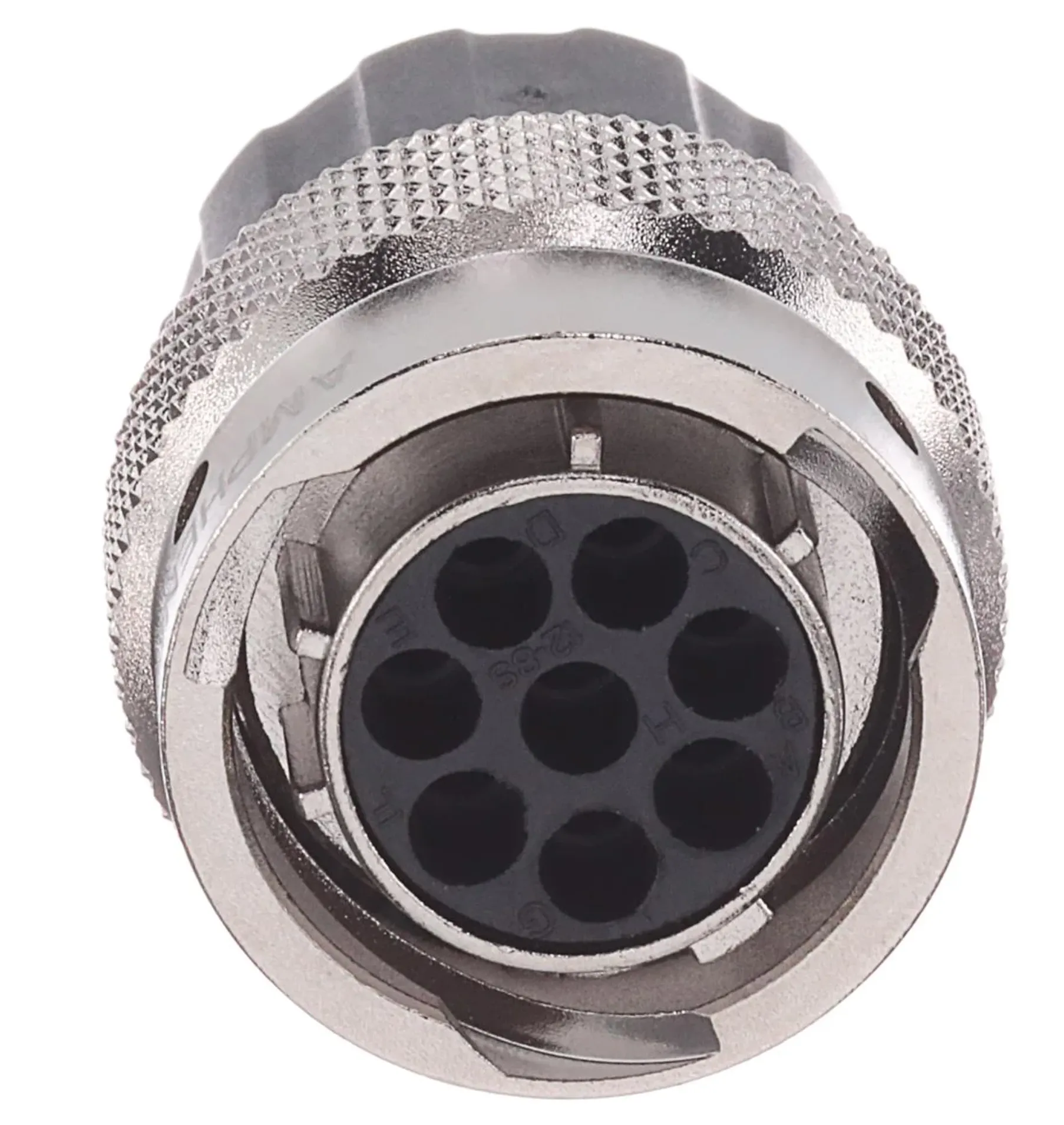 Standard Circular Connector Plug, 8 Position, Female, Shell Size 12, Silicone Seal, with End Cap and Reduced Diameter Individual Wire Sealing, Range 14 - 24AWG